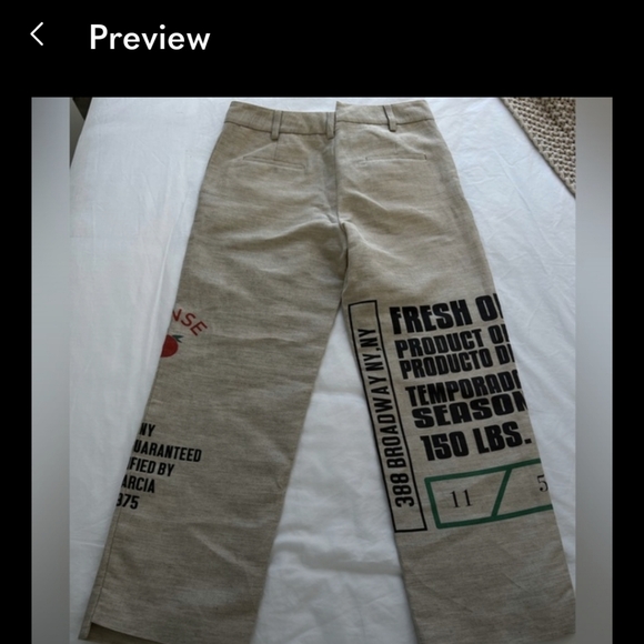 Monse Burlap Print Pants - Picture 2 of 5